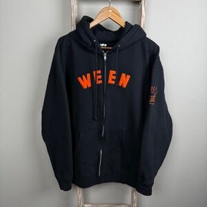 Ween Boognish Black Zip Hoodie XL Rare Gener Deaner